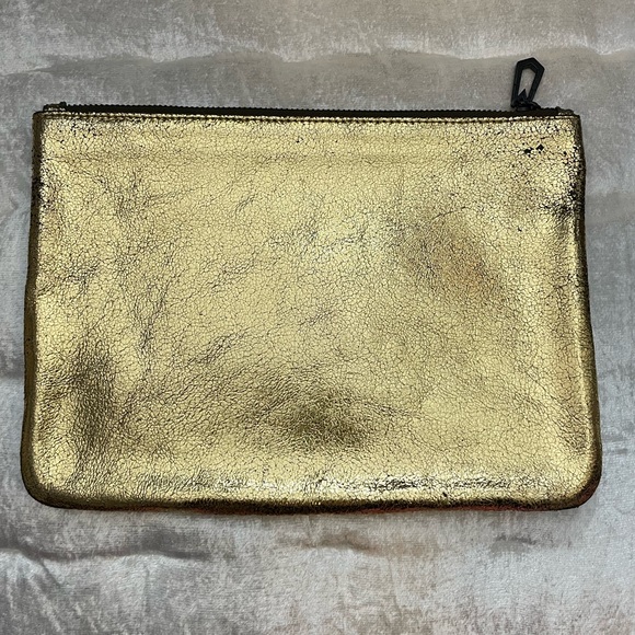 Marc Jacobs Metallic Leather Pouch - Gold - Picture 2 of 4